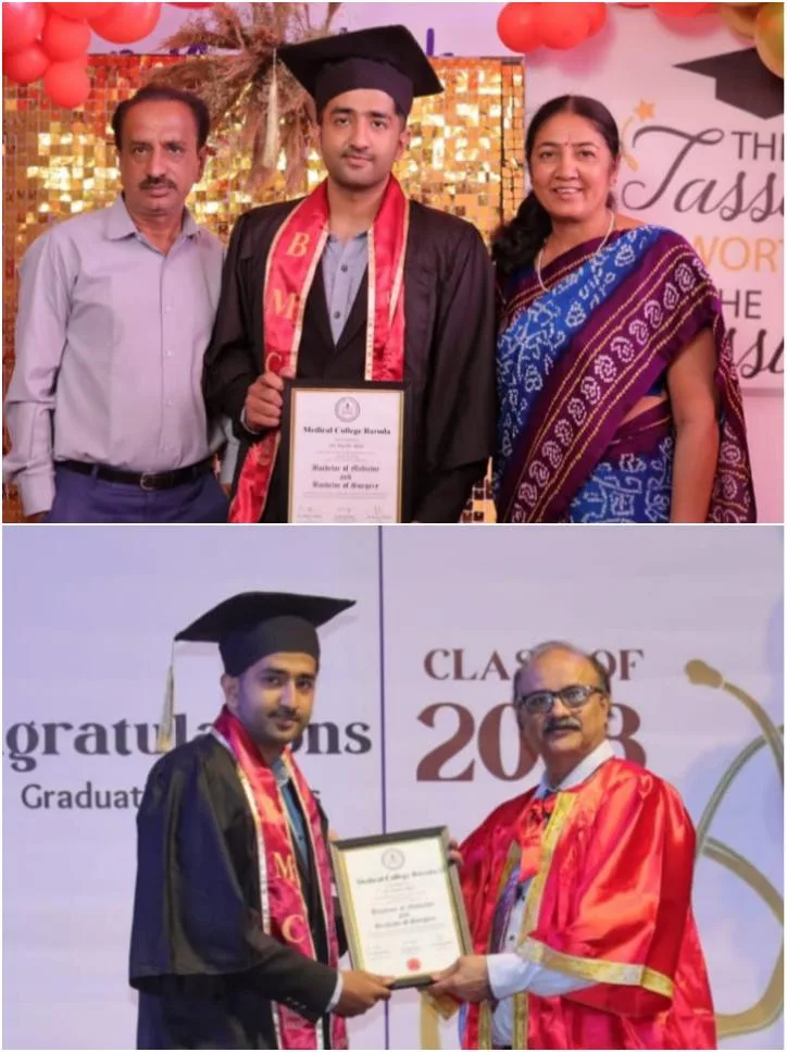 સોનલબેન આહીરે સારથી બની પોતાના દીકરા પાર્થની કારકિર્દીના રથને MBBS ડૉક્ટરની ડિગ્રી સુધી પહોચાડ્યું